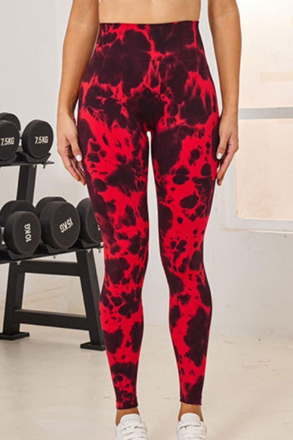 Tie-Dye High Waist Active Leggings - Clothes For Her Online Store