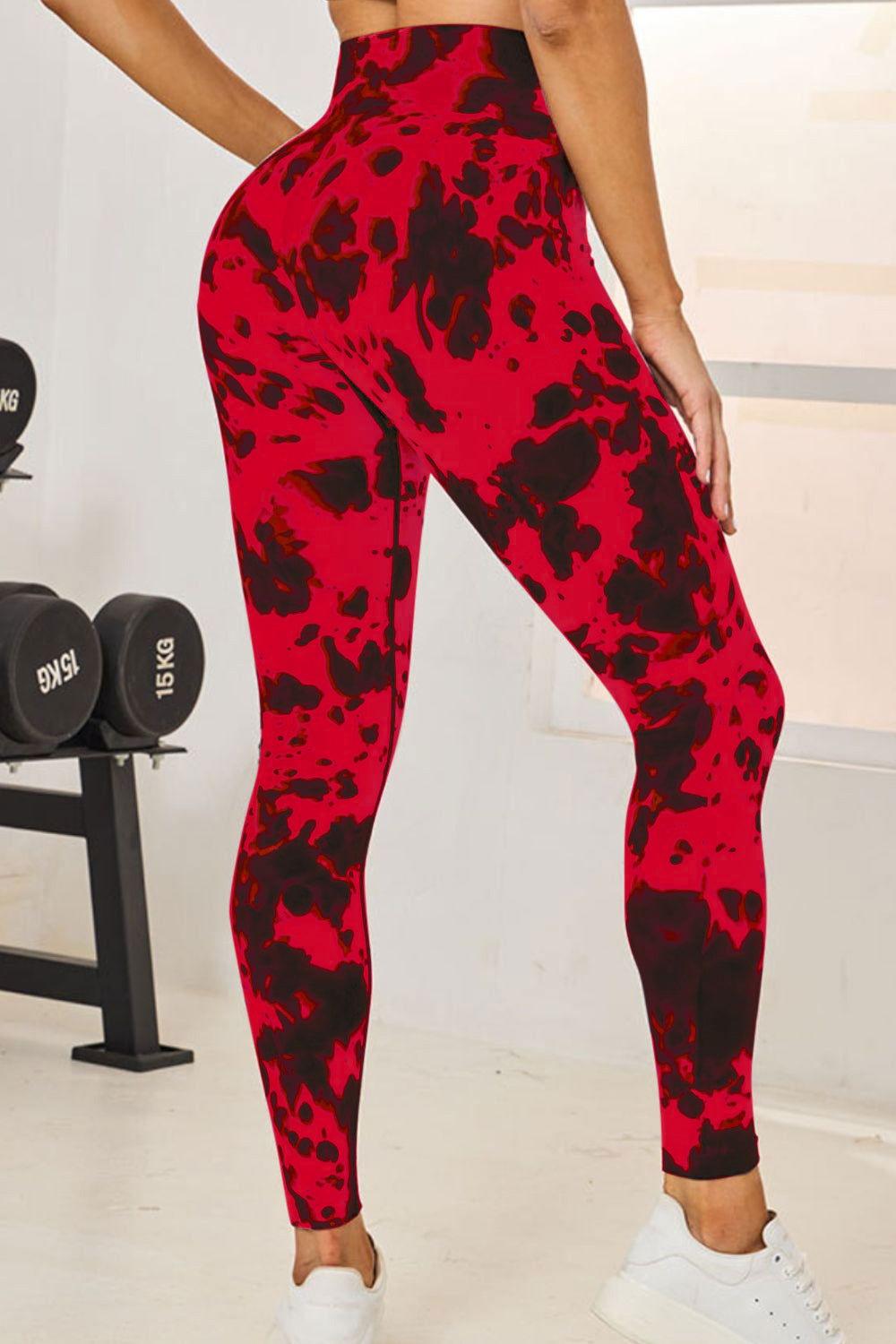Tie-Dye High Waist Active Leggings - Clothes For Her Online Store
