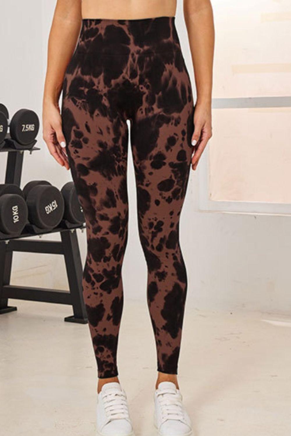 Tie-Dye High Waist Active Leggings - Clothes For Her Online Store