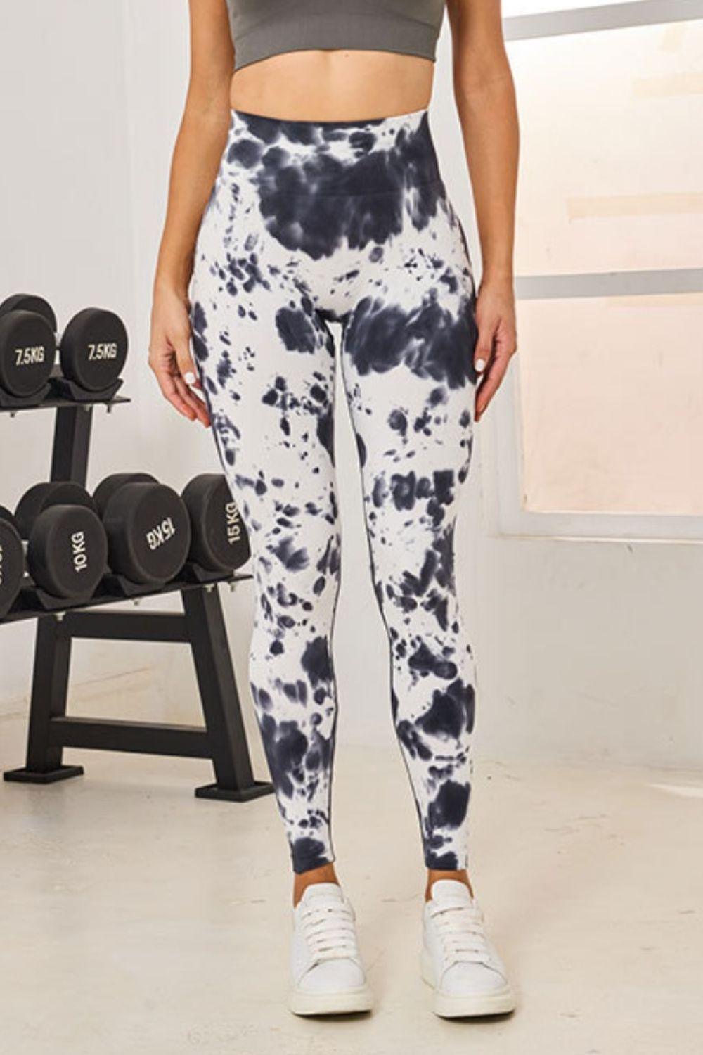 Tie-Dye High Waist Active Leggings - Clothes For Her Online Store