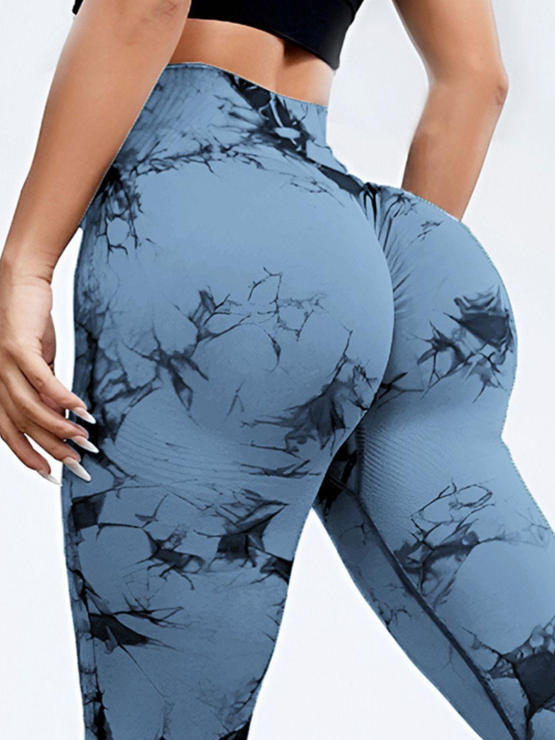 Tie-Dye High Waist Active Leggings - Clothes For Her Online Store