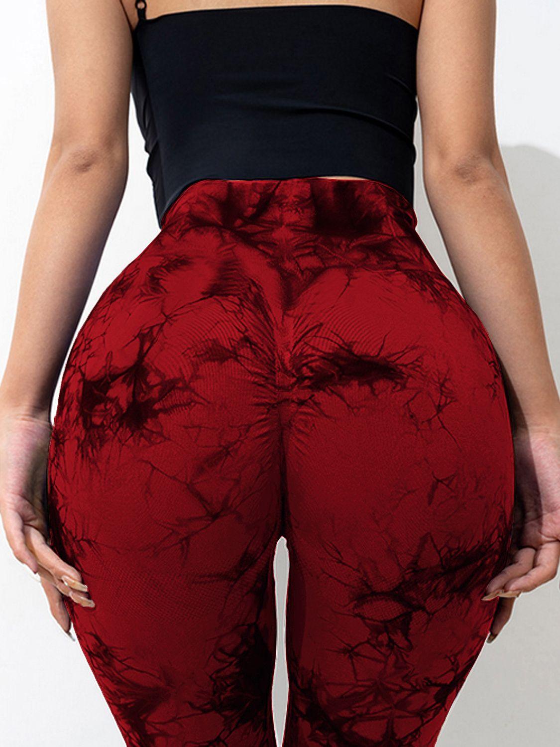 Tie-Dye High Waist Active Leggings - Clothes For Her Online Store