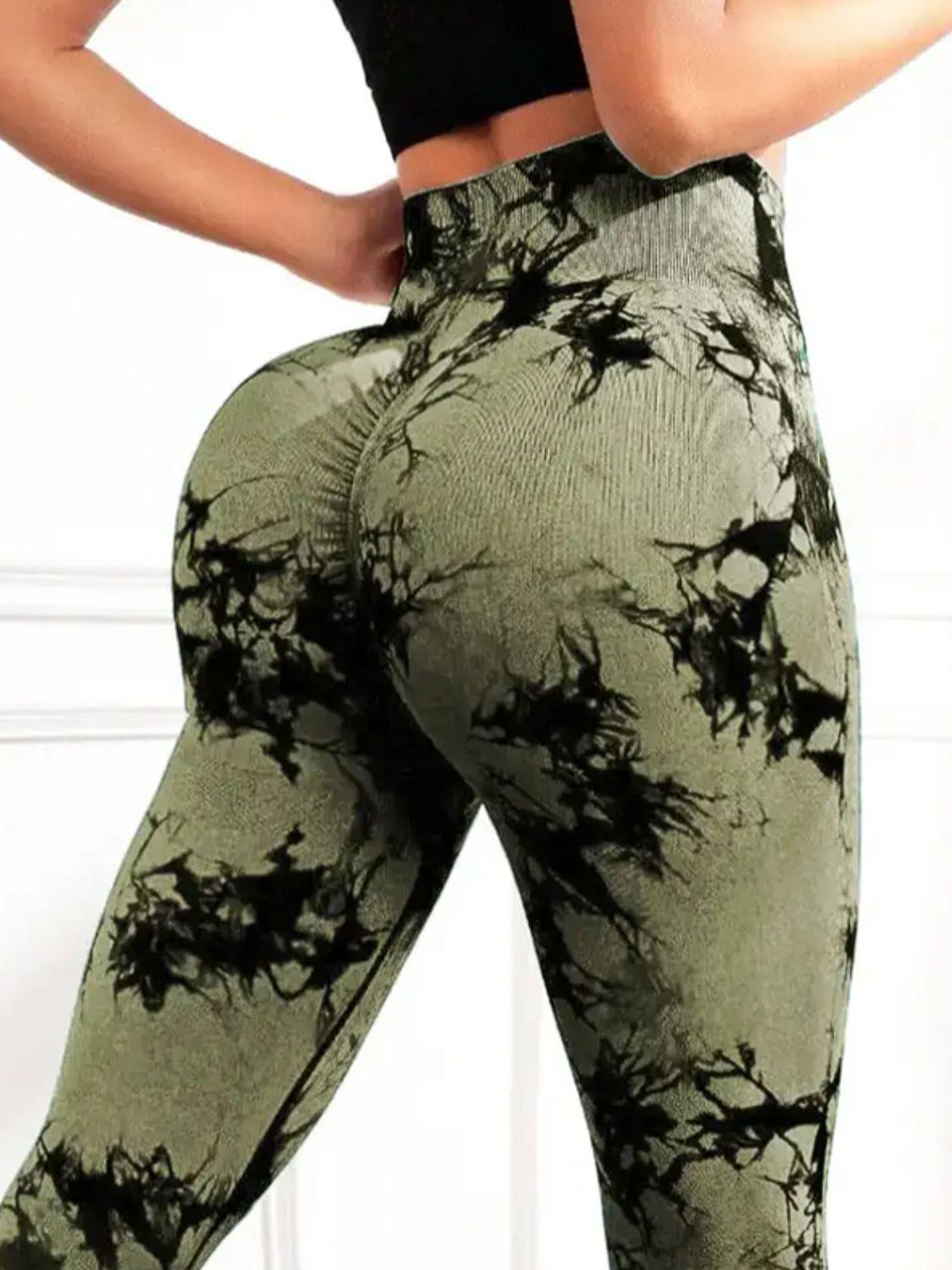 Tie-Dye High Waist Active Leggings - Clothes For Her Online Store