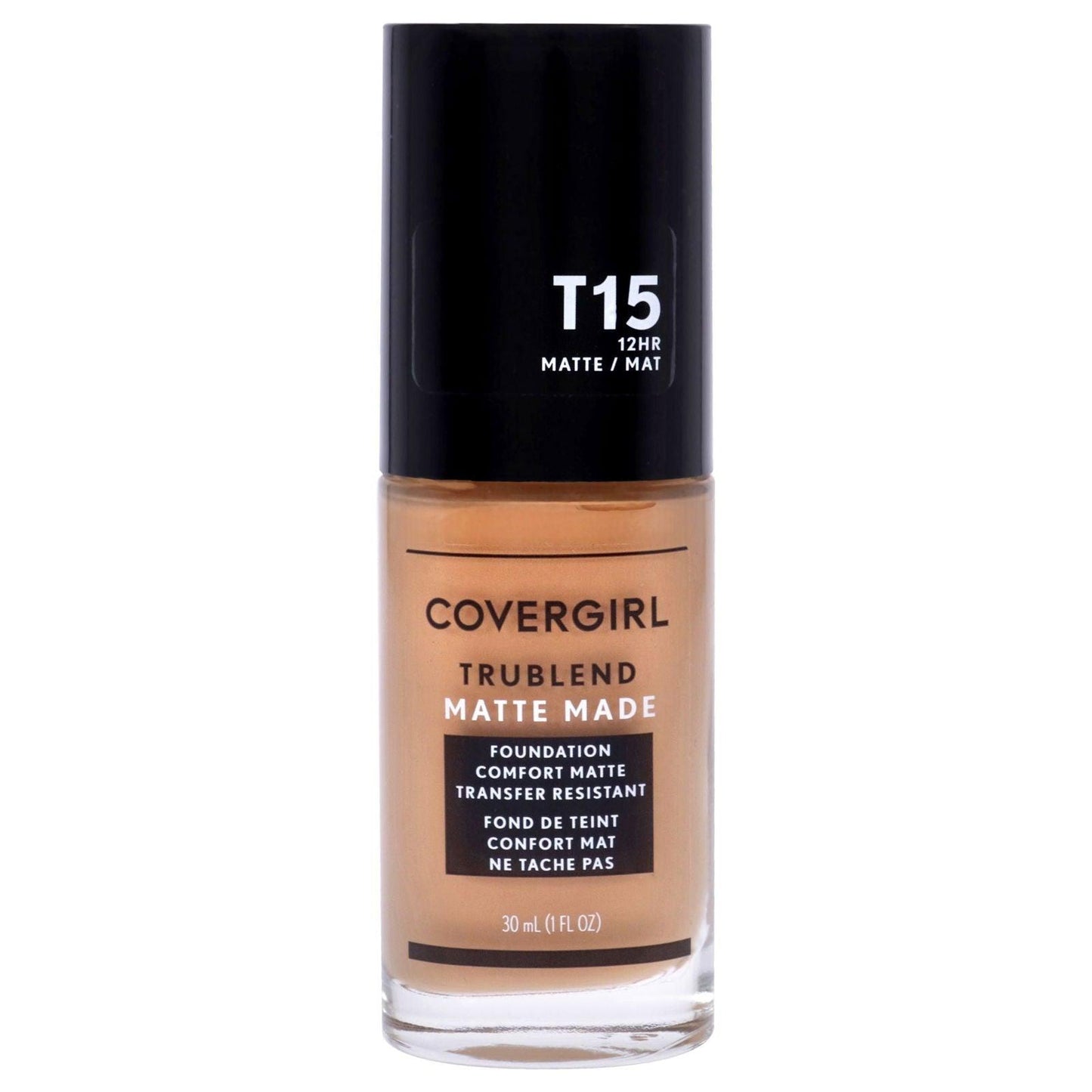 TruBlend Matte Made Liquid Foundation - T15 Golden Honey by CoverGirl for Women - 1 oz Foundation - Clothes For Her Online Store