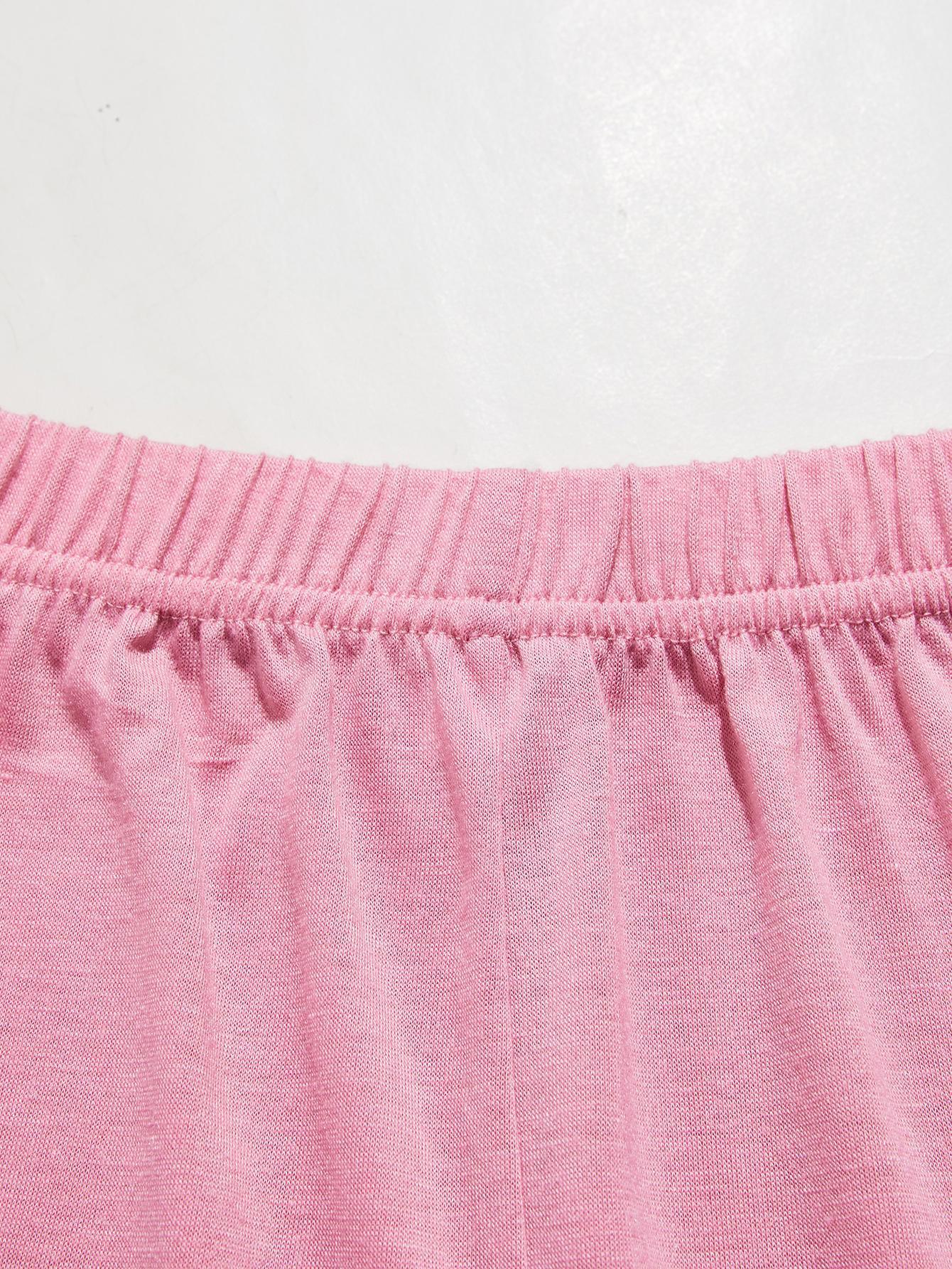 V-Neck Lace Trim Slit Cami and Pants Pajama Set - Clothes For Her Online Store