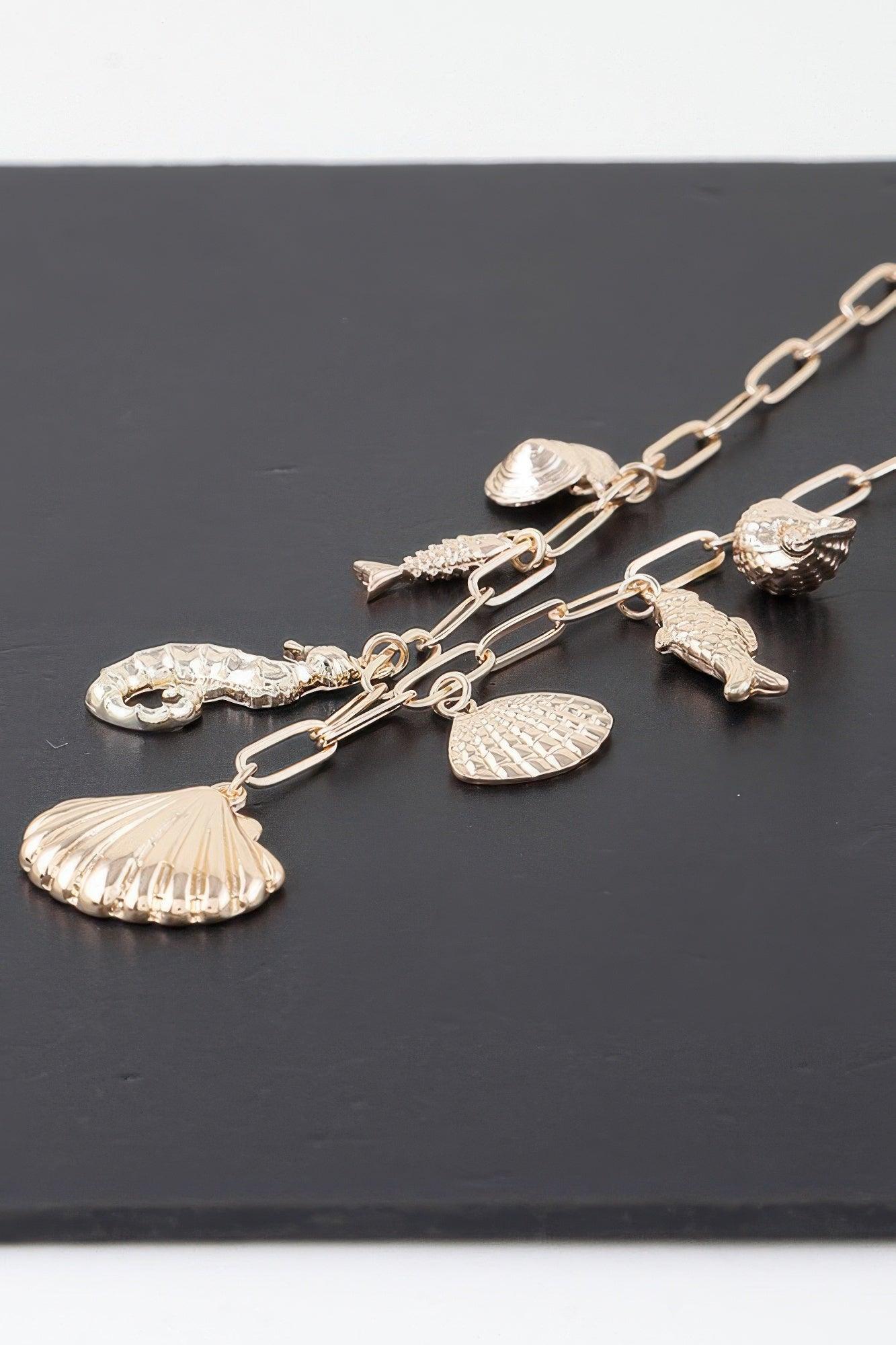 The Wonderful Sea Charm Necklace - Clothes For Her Online Store