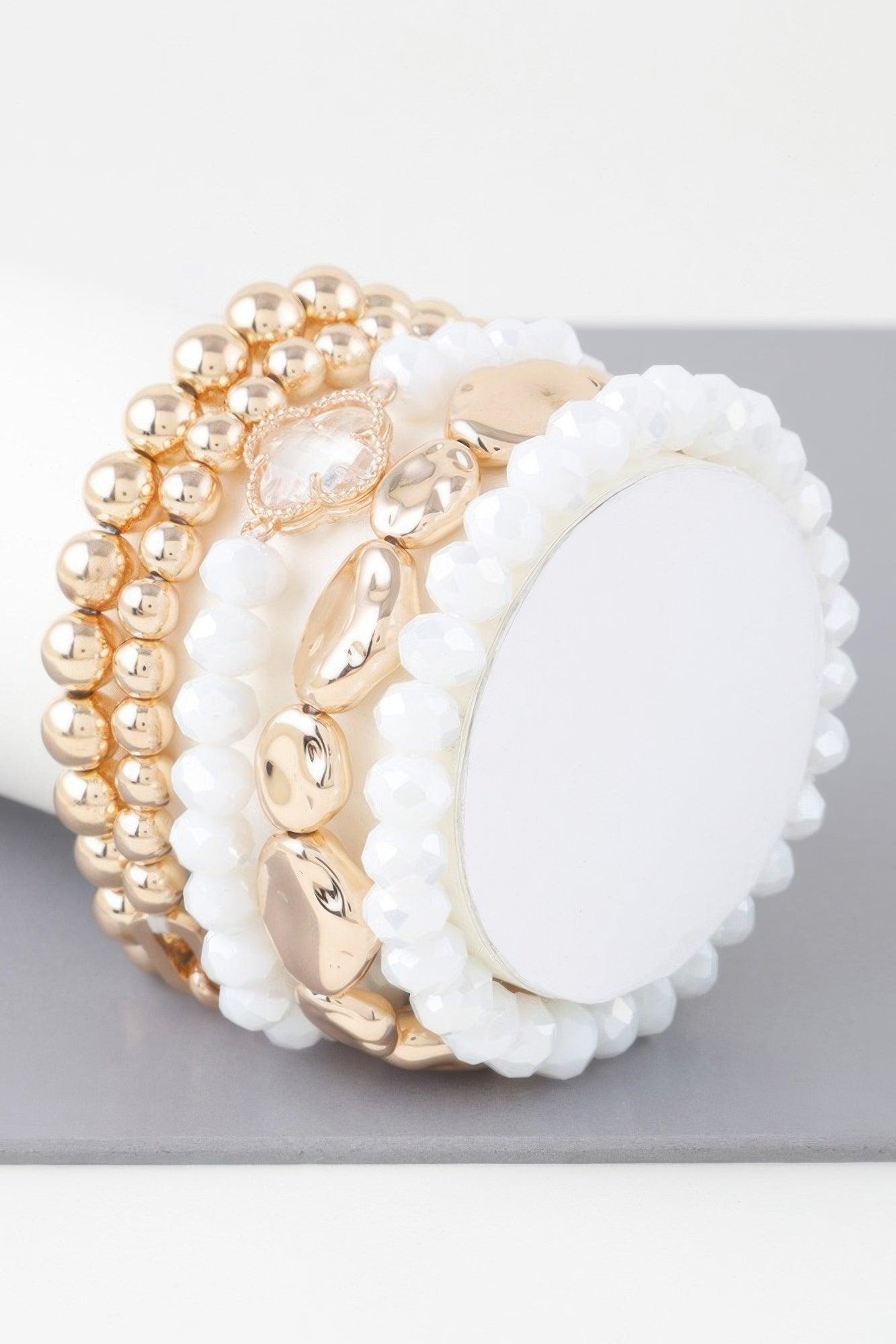 Multi Frosty Bead Bracelet - Clothes For Her Online Store