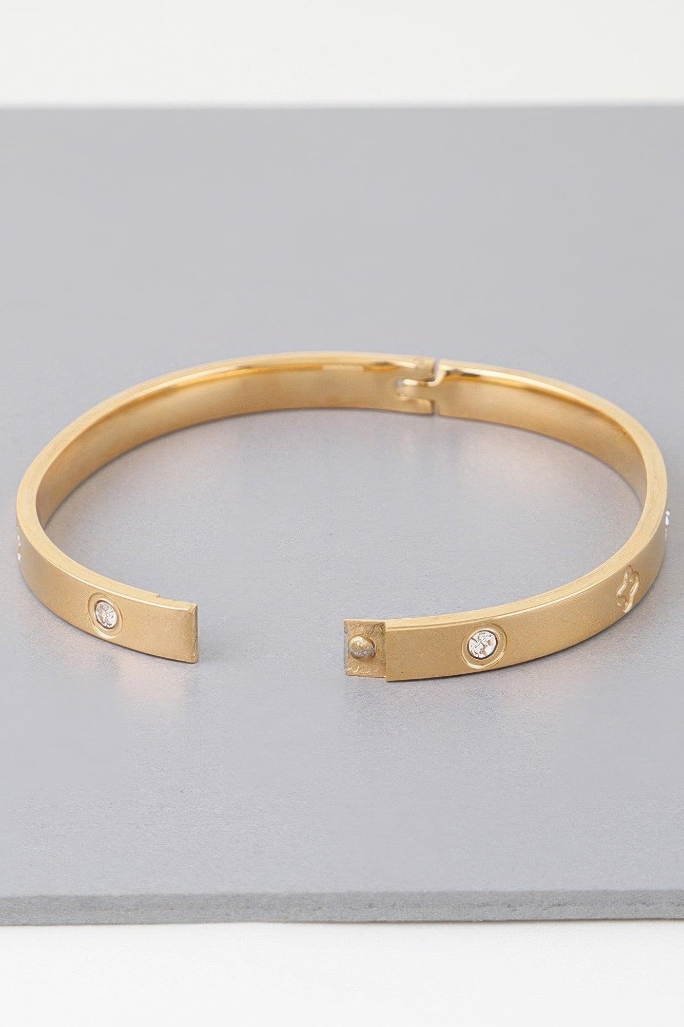 Bejeweled Clover Bracelet - Clothes For Her Online Store