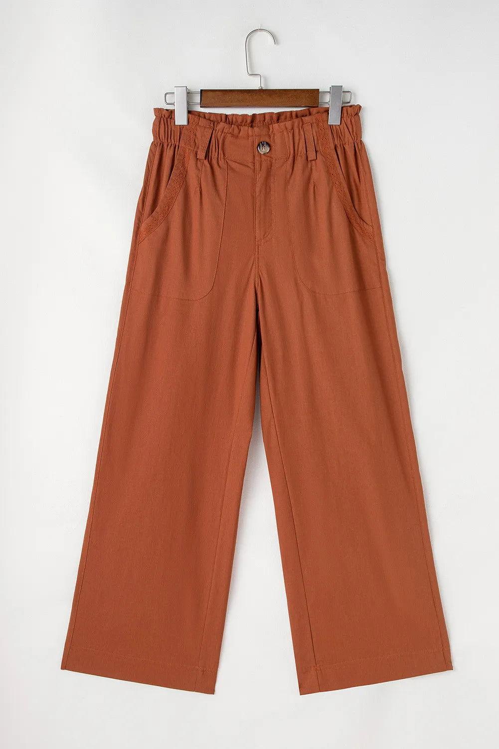 Wide Leg Pants with Pockets - Clothes For Her Online Store