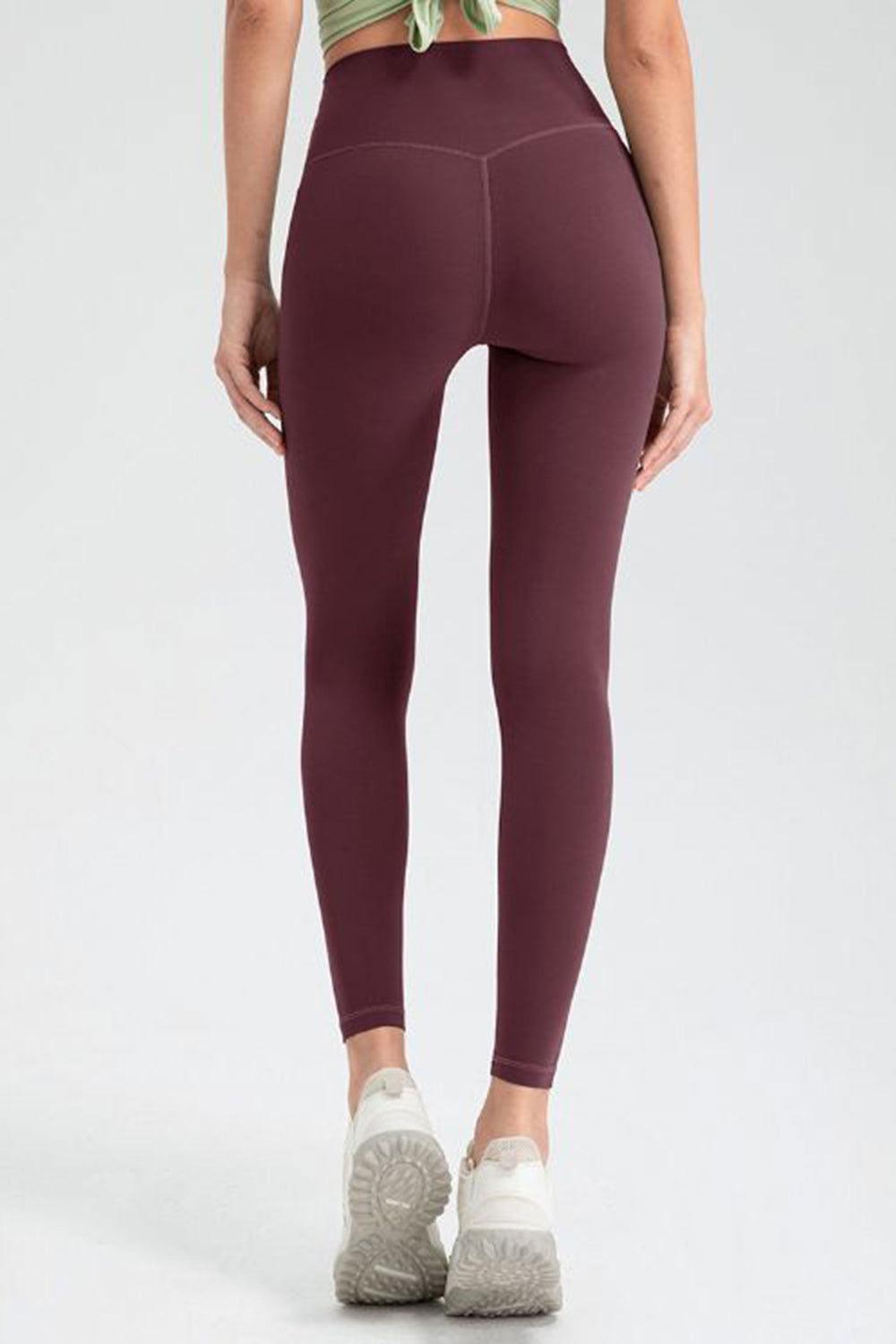 Wide Waistband High Waist Sport Leggings - Clothes For Her Online Store