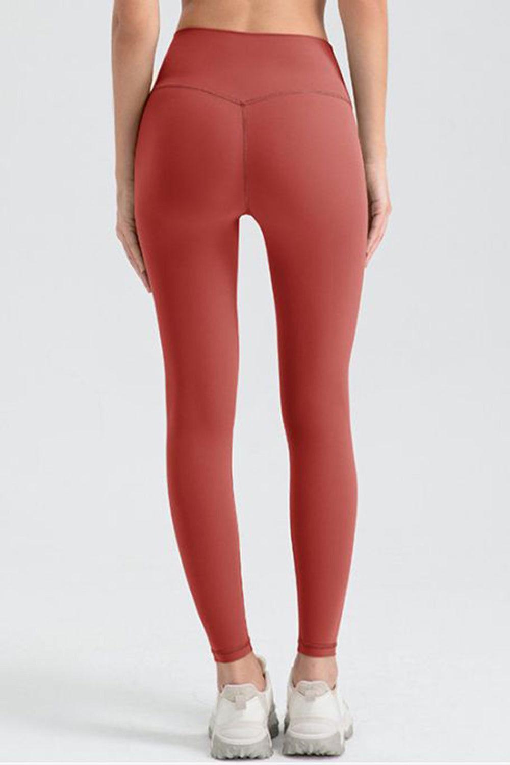 Wide Waistband Sport Leggings - Clothes For Her Online Store