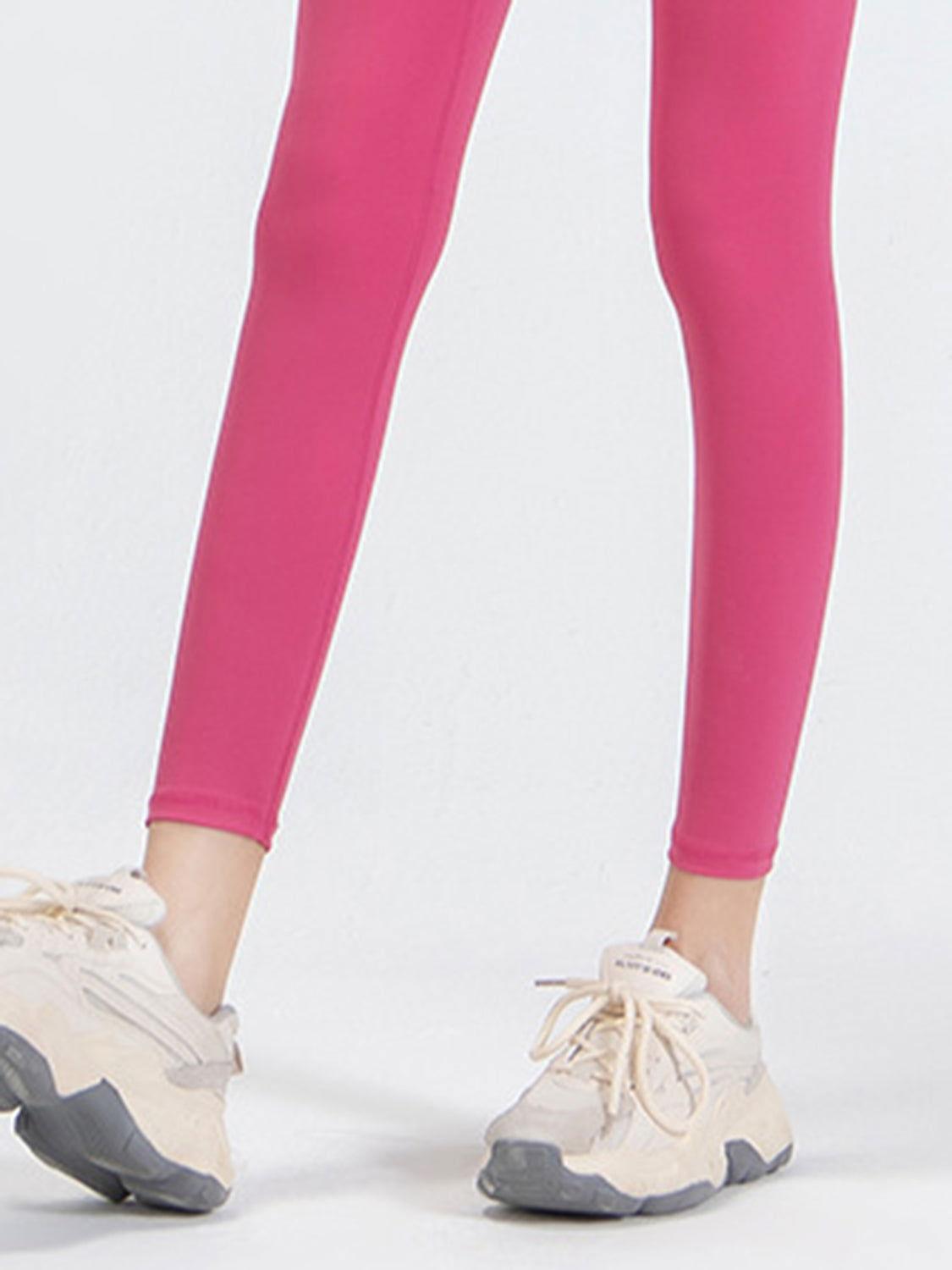 Wide Waistband Sports Leggings - Clothes For Her Online Store
