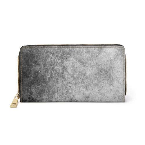 Womens Wallet, Zip Purse, Black & Grey - Clothes For Her Online Store