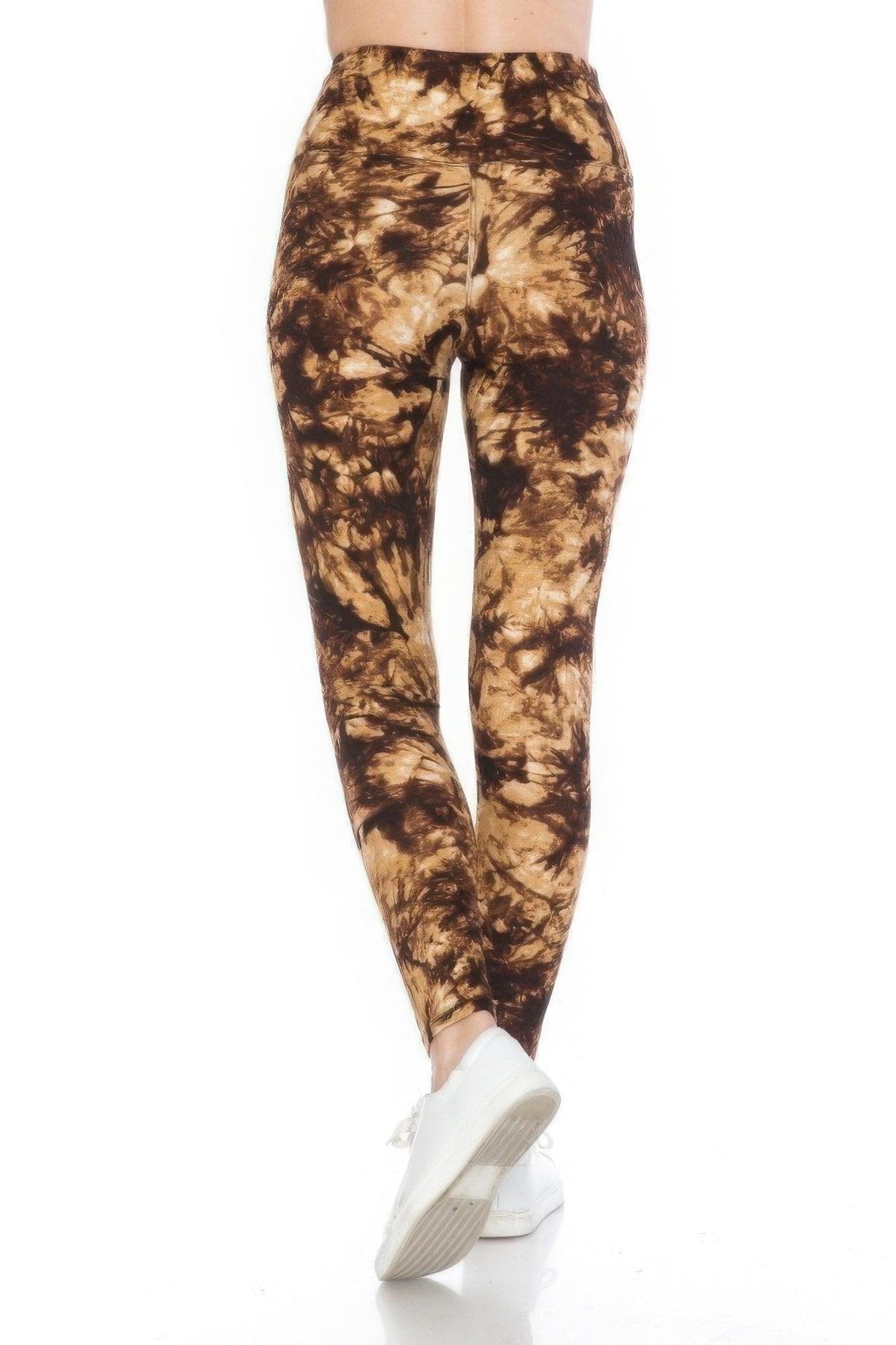 Yoga Wide Band Buttery Soft Print Leggings - Clothes For Her Online Store