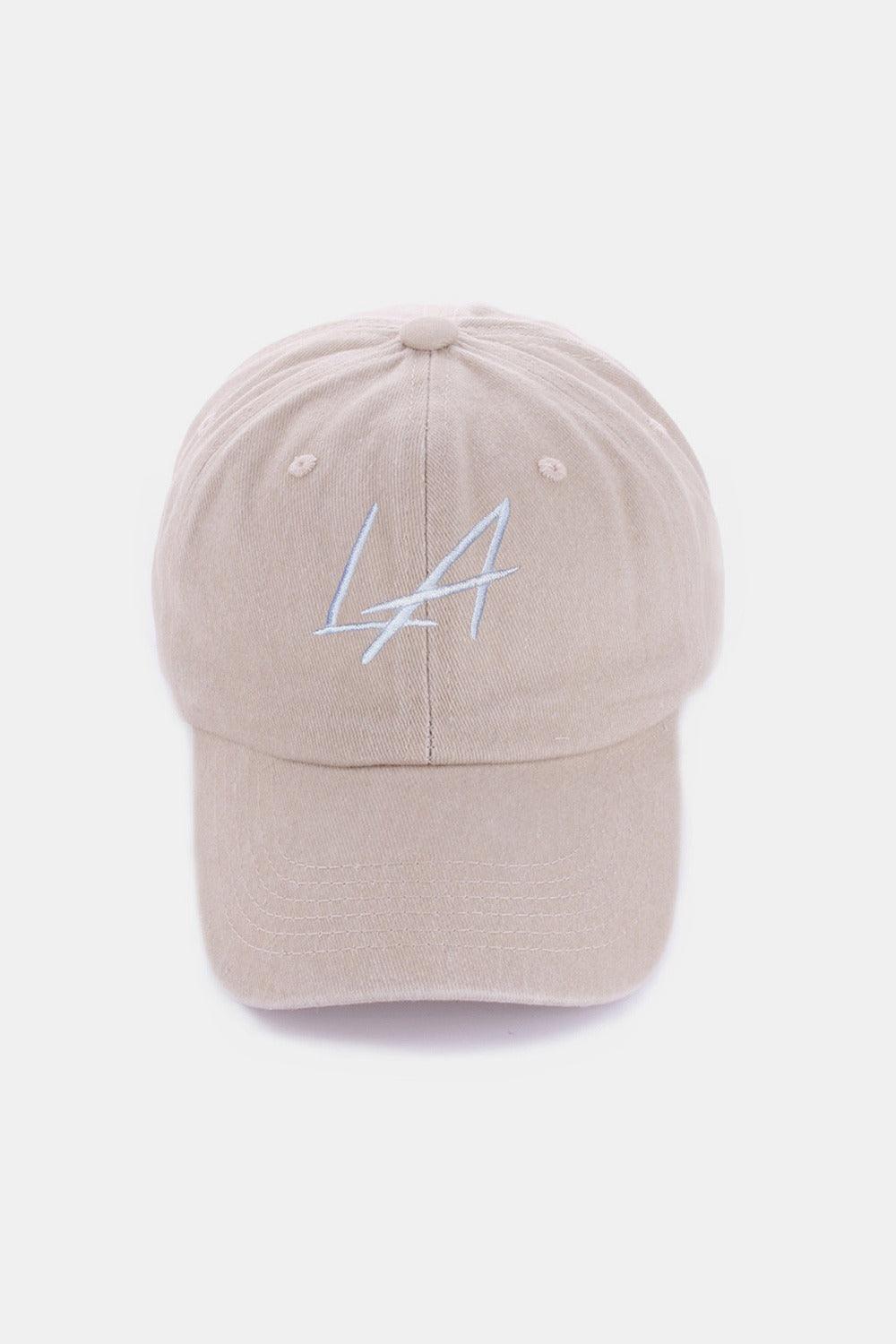 Zenana Washed Embroidered City Baseball Cap - Clothes For Her Online Store