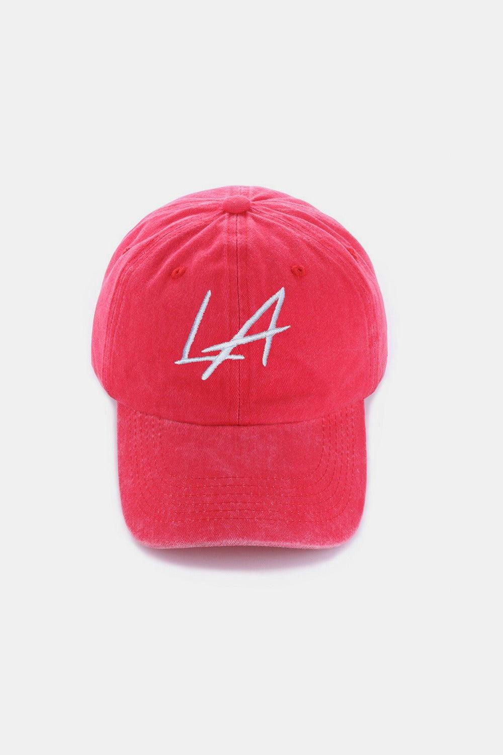 Zenana Washed Embroidered City Baseball Cap - Clothes For Her Online Store