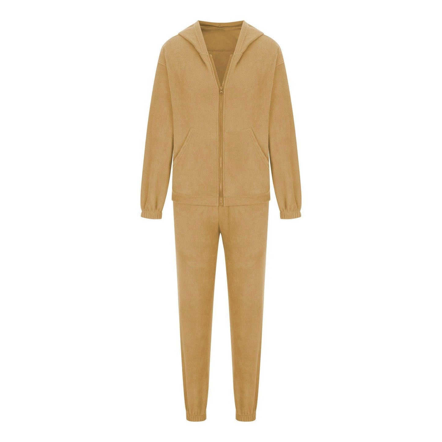 Zip Up Long Sleeve Hoodie and Joggers Set - Clothes For Her Online Store