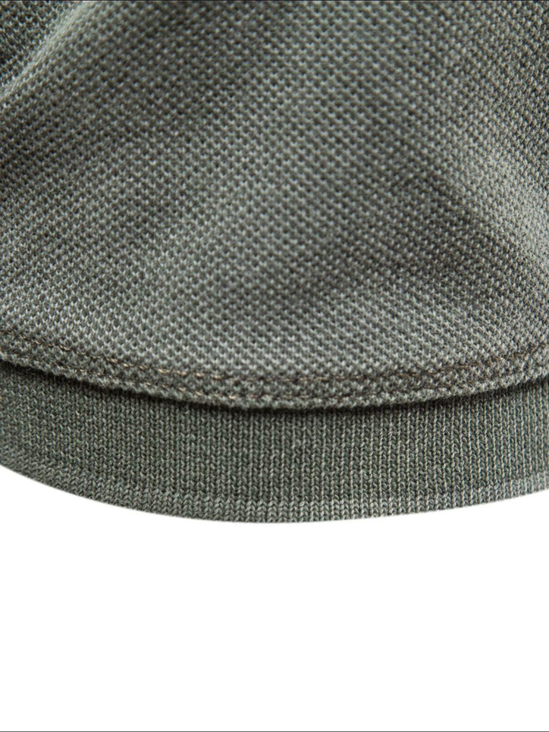 Men's Collared Neck Button Detail Short Sleeve Polo - Clothes For Her Online Store