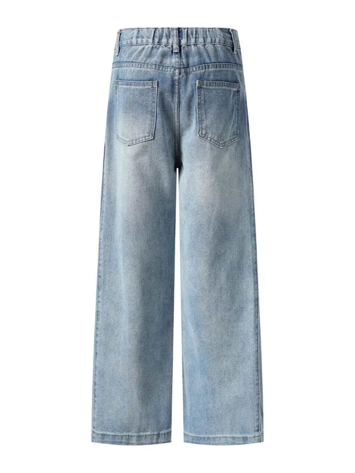 Men's High-Waist Wide Leg Relaxed Fit Jeans