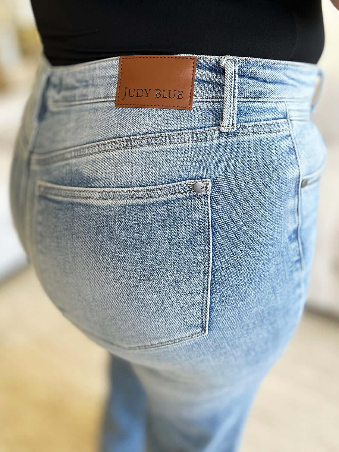 Judy Blue Full Size High Waist Wide Leg Jeans - Clothes For Her Online Store