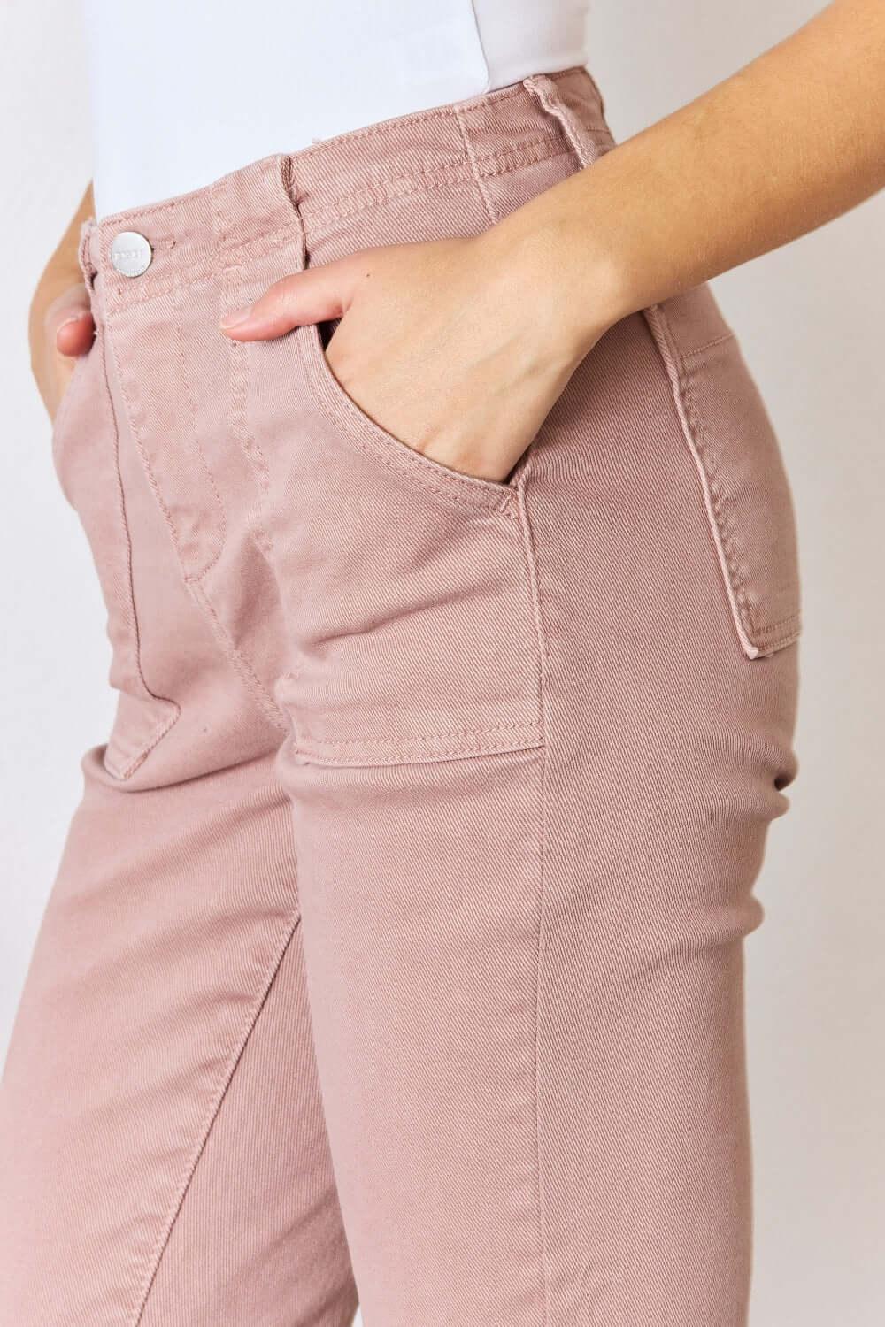 RISEN Full Size High Rise Ankle Flare Jeans - Clothes For Her Online Store