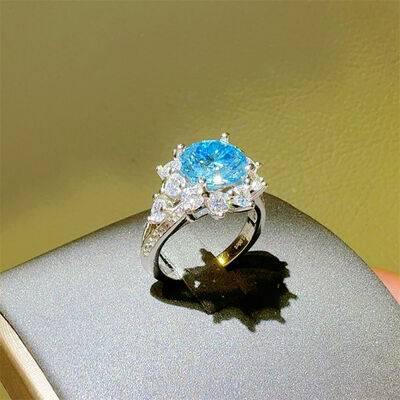3 Carat Moissanite Zircon 925 Sterling Silver Ring - Clothes For Her Online Store