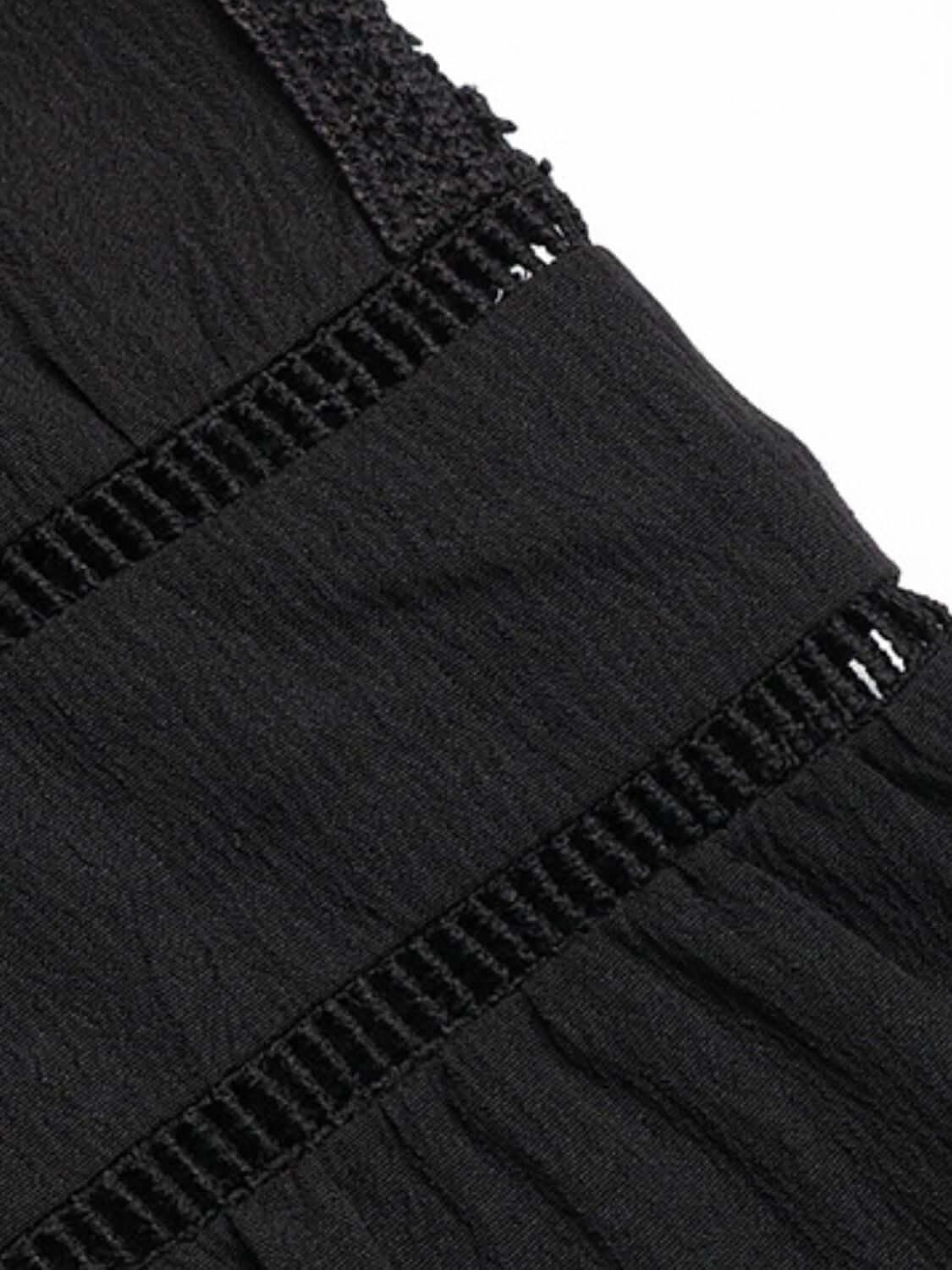 Perfee Tie Neck Long Sleeve Blouse - Clothes For Her Online Store