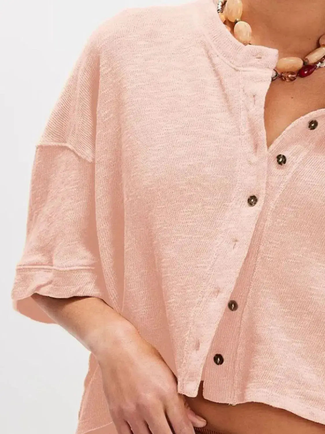 Button Down Half Sleeve Shirt - Clothes For Her Online Store