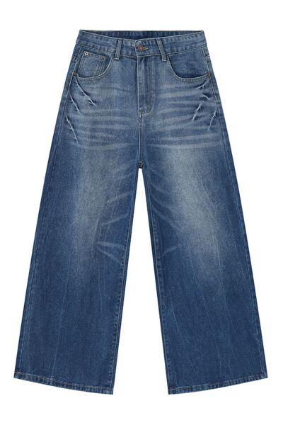 Wide Leg Men's Jeans with Pockets - Clothes For Her Online Store