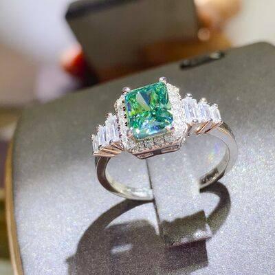 2 Carat Moissanite 925 Sterling Silver Ring - Clothes For Her Online Store