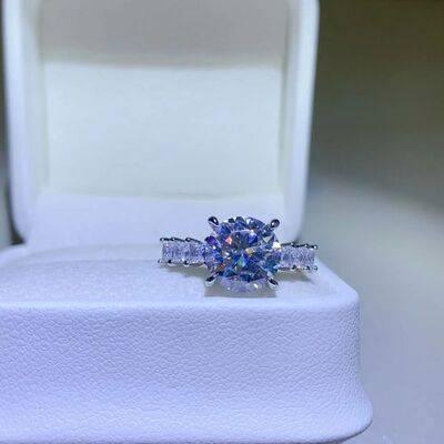 3 Carat Moissanite 925 Sterling Silver Ring - Clothes For Her Online Store