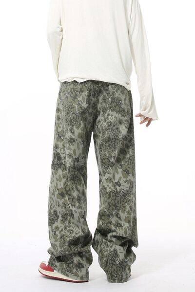 Camouflage Jeans with Pockets - Clothes For Her Online Store