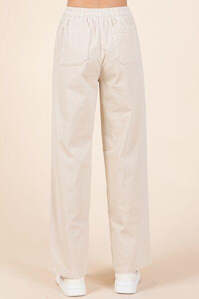 Mittoshop Corduroy Back Elastic Waist Pants - Clothes For Her Online Store