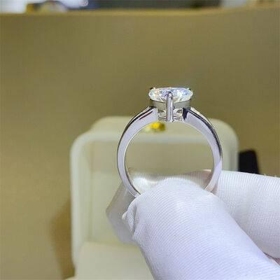 3 Carat Moissanite 925 Sterling Silver Ring - Clothes For Her Online Store