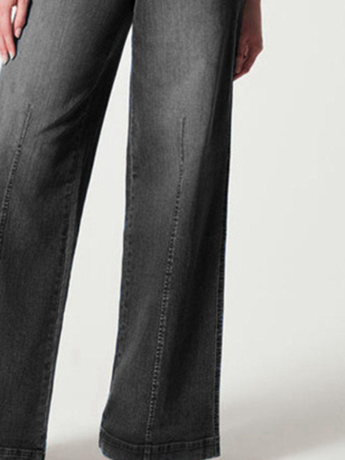 Wide Leg Long Jeans - Clothes For Her Online Store