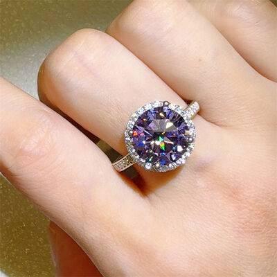 3 Carat Moissanite Zircon 925 Sterling Silver Ring - Clothes For Her Online Store