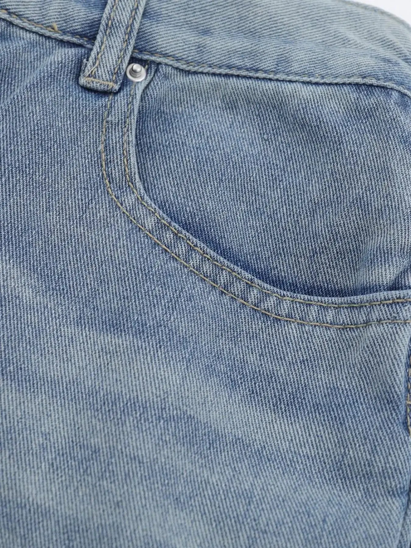 Men's High-Waist Wide Leg Relaxed Fit Jeans