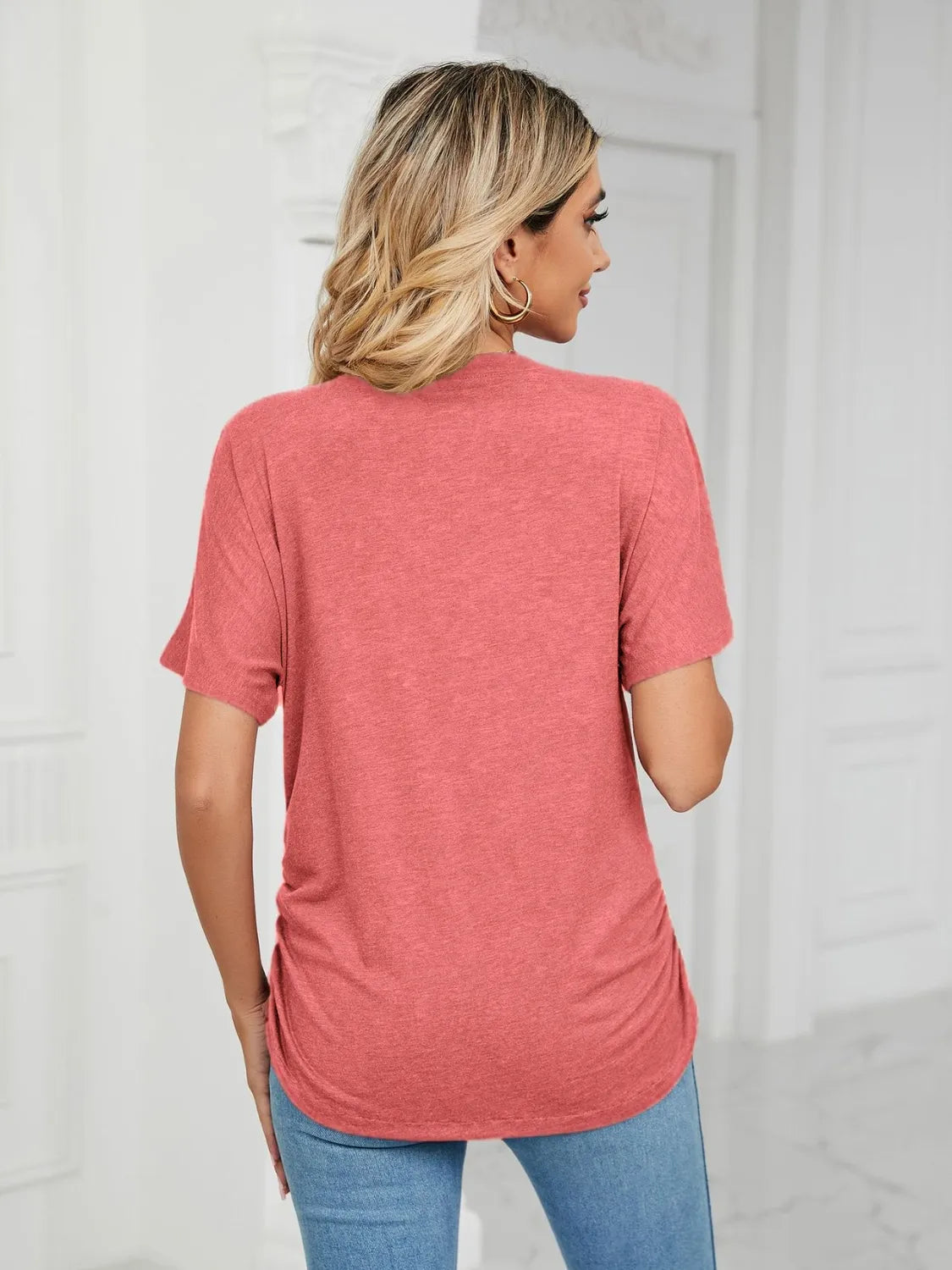 V-Neck Short Sleeve T-Shirt