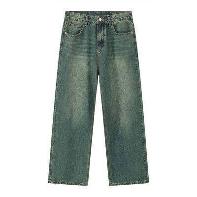 Pocketed Baggy Jeans - Clothes For Her Online Store