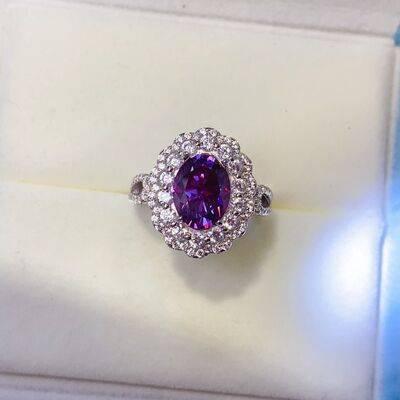 2 Carat Moissanite 925 Sterling Silver Ring - Clothes For Her Online Store