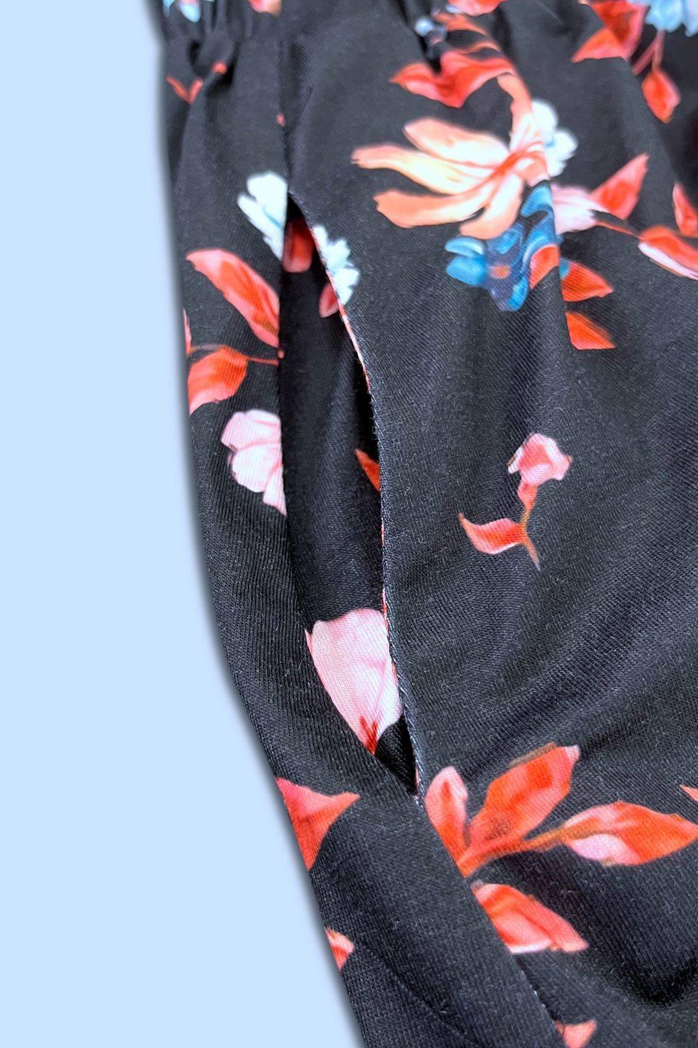 Double Take Printed Scoop Neck Sleeveless Buttoned Magic Dress with Pockets - Clothes For Her Online Store