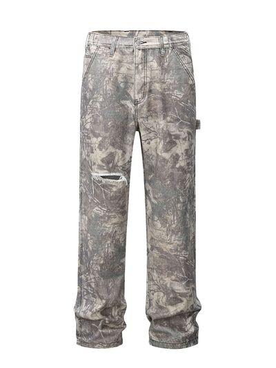 Men's Twig Camouflage Cargo Jeans - Clothes For Her Online Store
