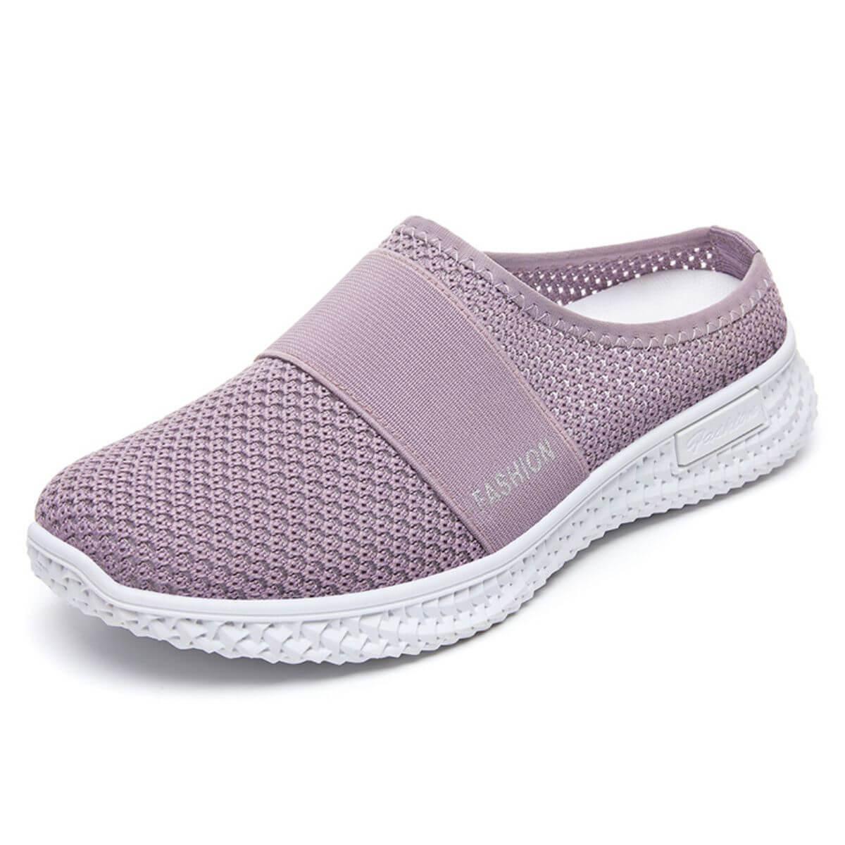 Round Toe Mesh Slip-On Sneakers - Clothes For Her Online Store