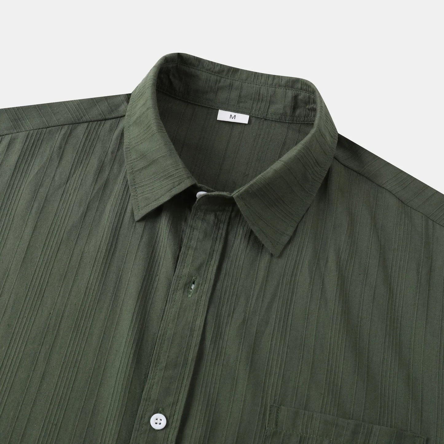 Men's Short Sleeve Button Down Shirt with Chest Pocket