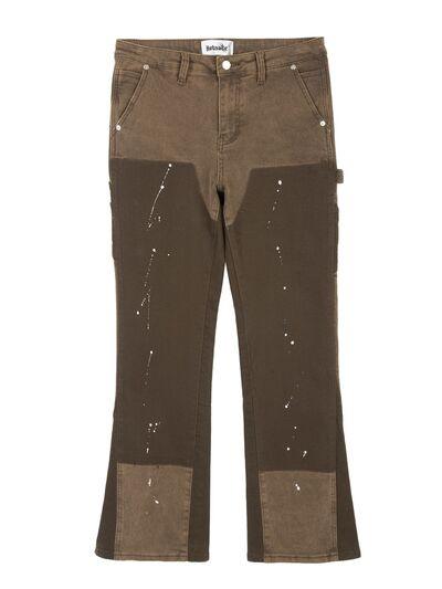 Men's Color Block Jeans with Pockets - Clothes For Her Online Store