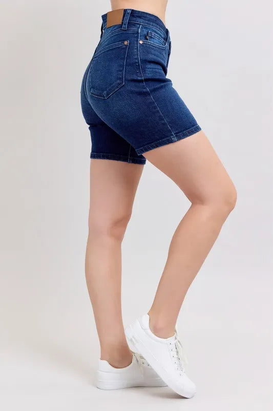 Judy Blue High Waist V-Front Bermuda