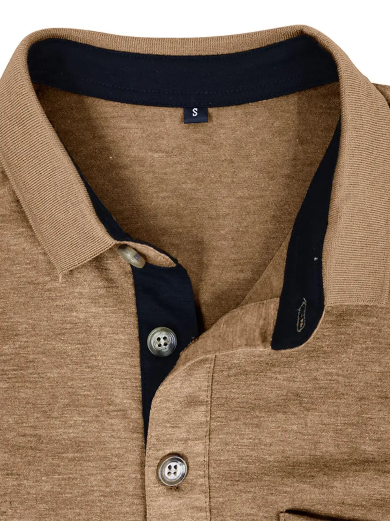 Men's Full Size Classic Heathered Pocket Polo Shirt Plus Size