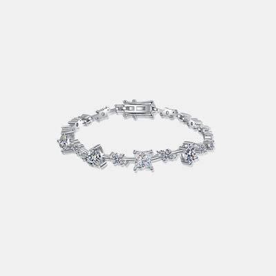 6.2 Carat Moissanite 925 Sterling Silver Bracelet - Clothes For Her Online Store