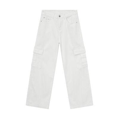 Wide Leg Cargo Jeans - Clothes For Her Online Store