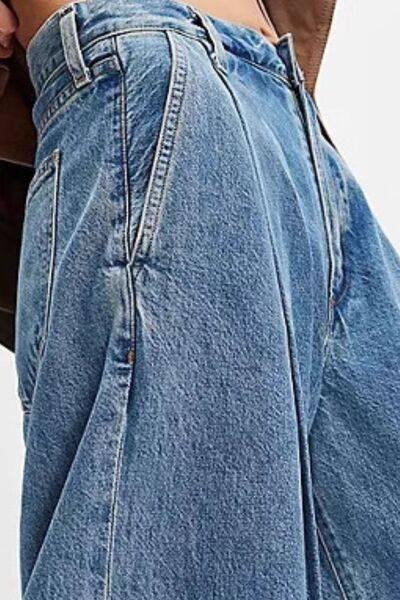 Wide Leg Jeans with Pockets - Clothes For Her Online Store